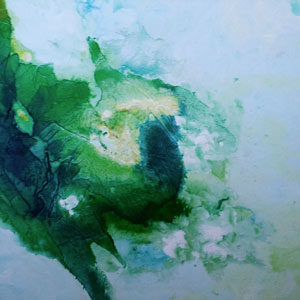 Gordy Ess painting - greens