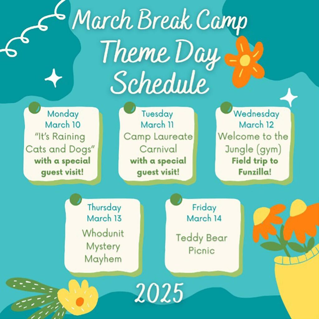 March Break Theme Day Schedule Laureate